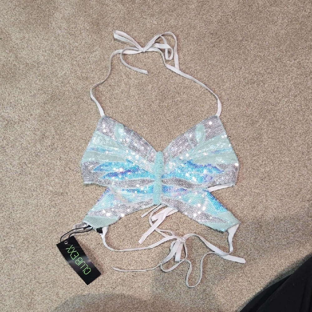 Dollskill Sequin Butterfly Top